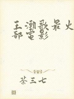 王潮歌最火的十部电影