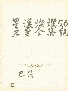 星汉灿烂56集免费全集观看封面
