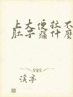 上大便拉不出来肚子痛什么原因