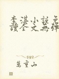 李湛小说免费阅读全文无弹窗