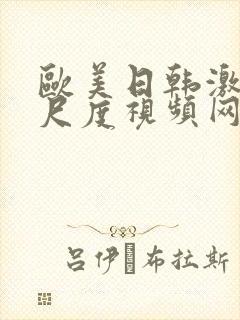 欧美日韩激情大尺度视频网站