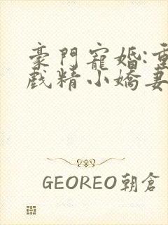 豪门宠婚:重生戏精小娇妻 小说