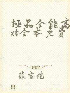 极品全能高手txt全本免费封面