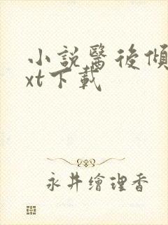 小说医后倾天txt下载