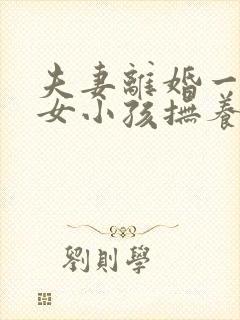 夫妻离婚一男一女小孩抚养权怎么判