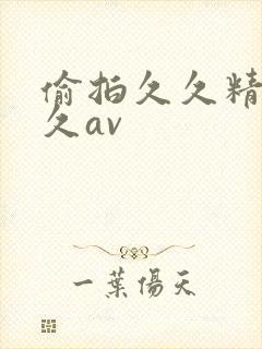 偷拍久久精品久久av