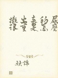 撒出来的尿味道很重是怎么回事封面