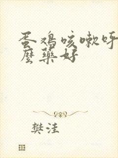 蛋鸡咳嗽呼噜什么药好