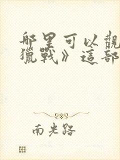 哪里可以观看《猎战》这部电影?