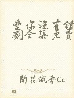 爱你没有错电视剧全集免费观看