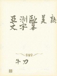 亚洲欧美熟女中文字幕