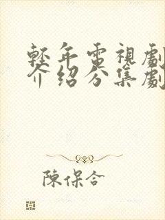 轻年电视剧剧情介绍分集剧情