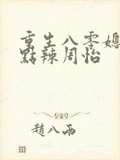 重生八零媳妇有点辣周怡
