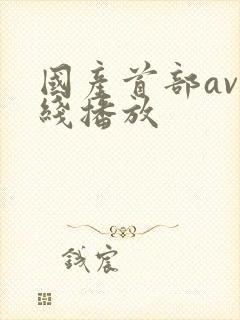 国产首部av在线播放