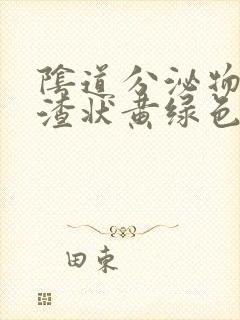 阴道分泌物豆腐渣状黄绿色