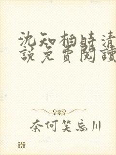 沈知柏时清媛小说免费阅读最新章节