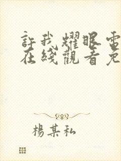 许我耀眼电视剧在线观看免费全集