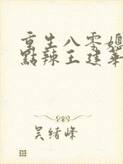 重生八零媳妇有点辣王建华