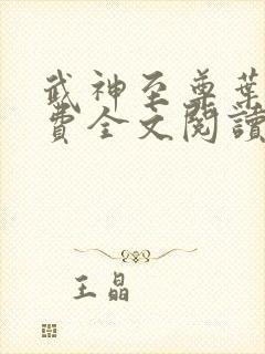 武神至尊叶风免费全文阅读无弹窗