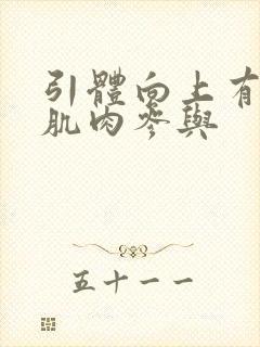 引体向上有哪些肌肉参与