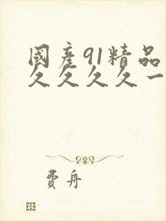 国产91精品久久久久久一级