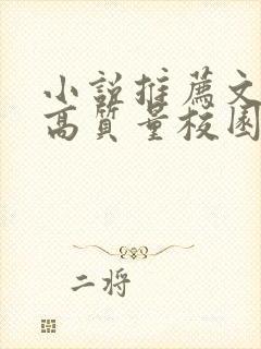 小说推荐文笔好高质量校园文