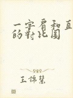 一字肩和直角肩的对比图