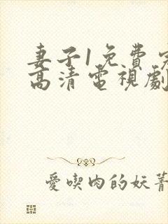 妻子1免费完整高清电视剧在线看