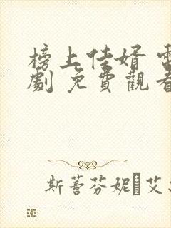 榜上佳婿 电视剧 免费观看