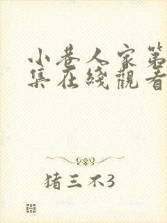 小巷人家第40集在线观看免费