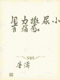 用力撒尿小腹会有痛感