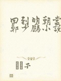 回到明朝当王爷郑少鹏小说免费完本