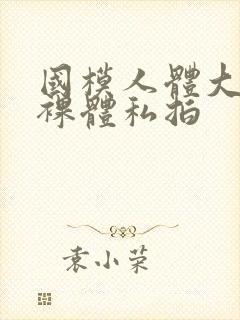 国模人体大尺度裸体私拍封面