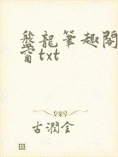 盘龙笔趣阁无弹窗txt
