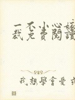 一不小心嫁了总裁免费阅读