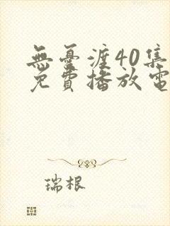 无忧渡40集全免费播放电视剧星辰影院