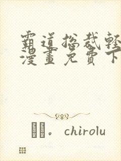 霸道总裁轻轻爱漫画免费下拉式