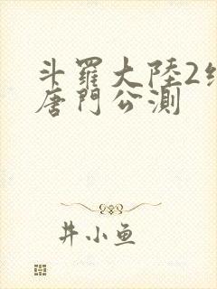 斗罗大陆2绝世唐门公测