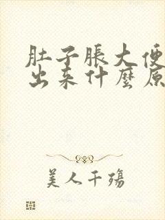 肚子胀大便拉不出来什么原因封面