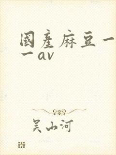 国产麻豆一精品一av