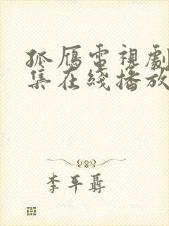 孤雁电视剧45集在线播放免费观看