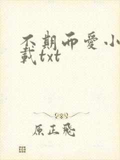 不期而爱小说下载txt