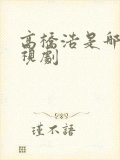 高桥浩是哪部电视剧