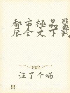 都市极品医神叶辰全文下载