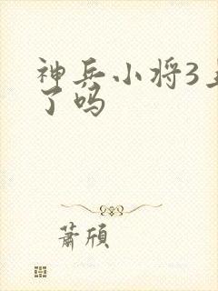 神兵小将3上映了吗