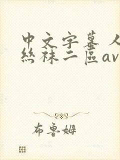 中文字幕 人妻丝袜二区av