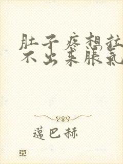 肚子疼想拉屎拉不出来胀气怎么回事