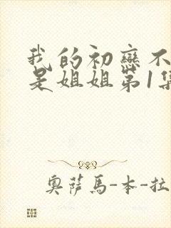 我的初恋不可能是姐姐第1集在线