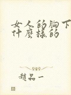 女人的胸下垂是什么样的