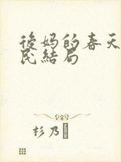 后妈的春天方皓民结局封面